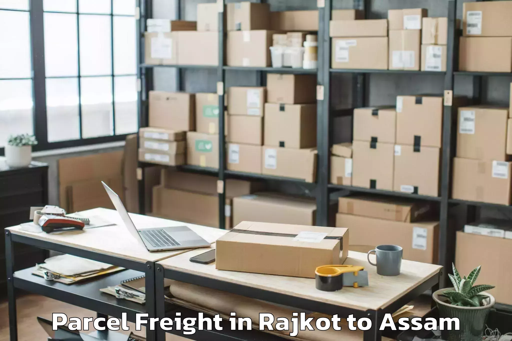 Hassle-Free Rajkot to Paneri Kamrup Parcel Freight